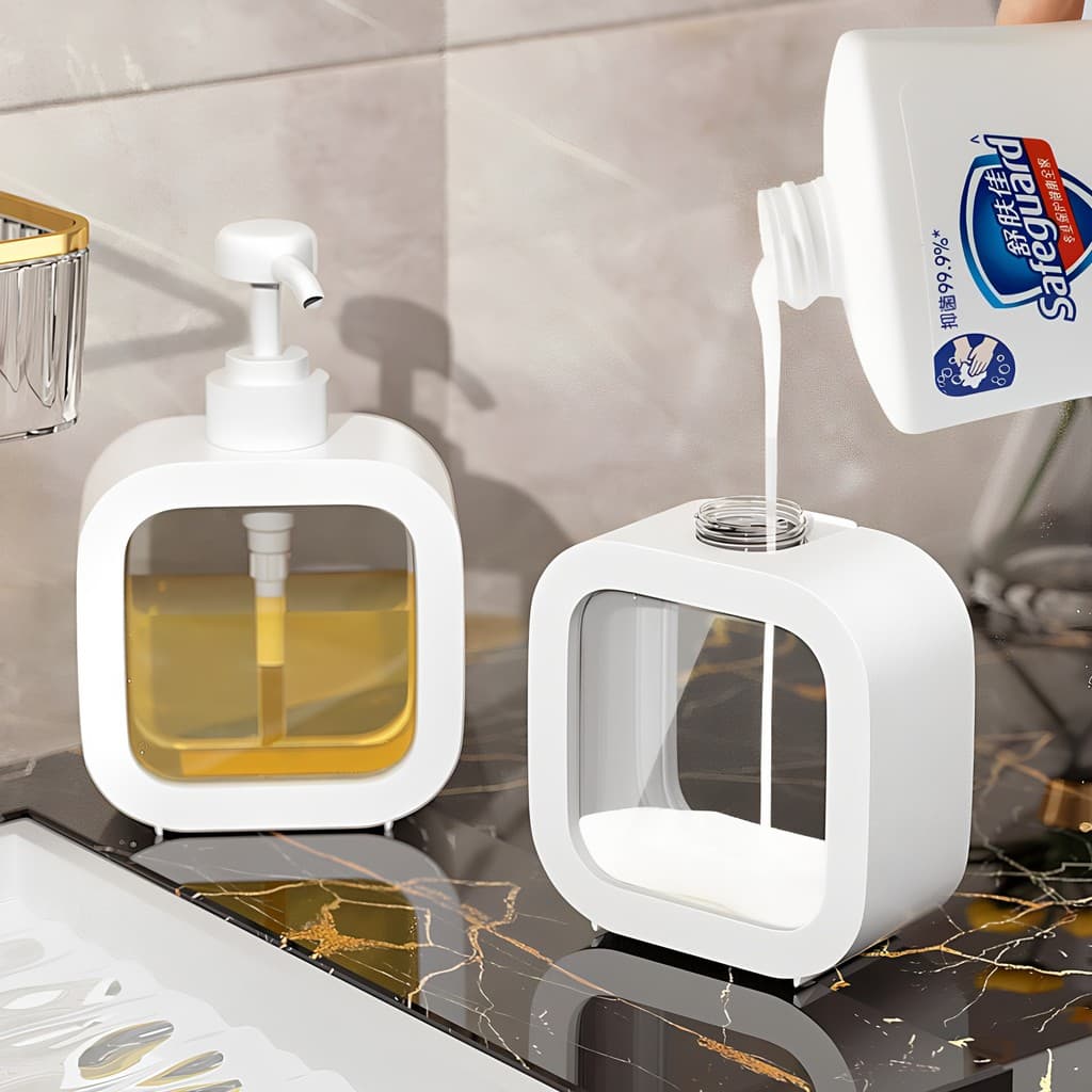 Gel de banho detergente para a roupa Sub-engarrafamento portátil detergente imprensa garrafa Shampoo espuma mão desinfet