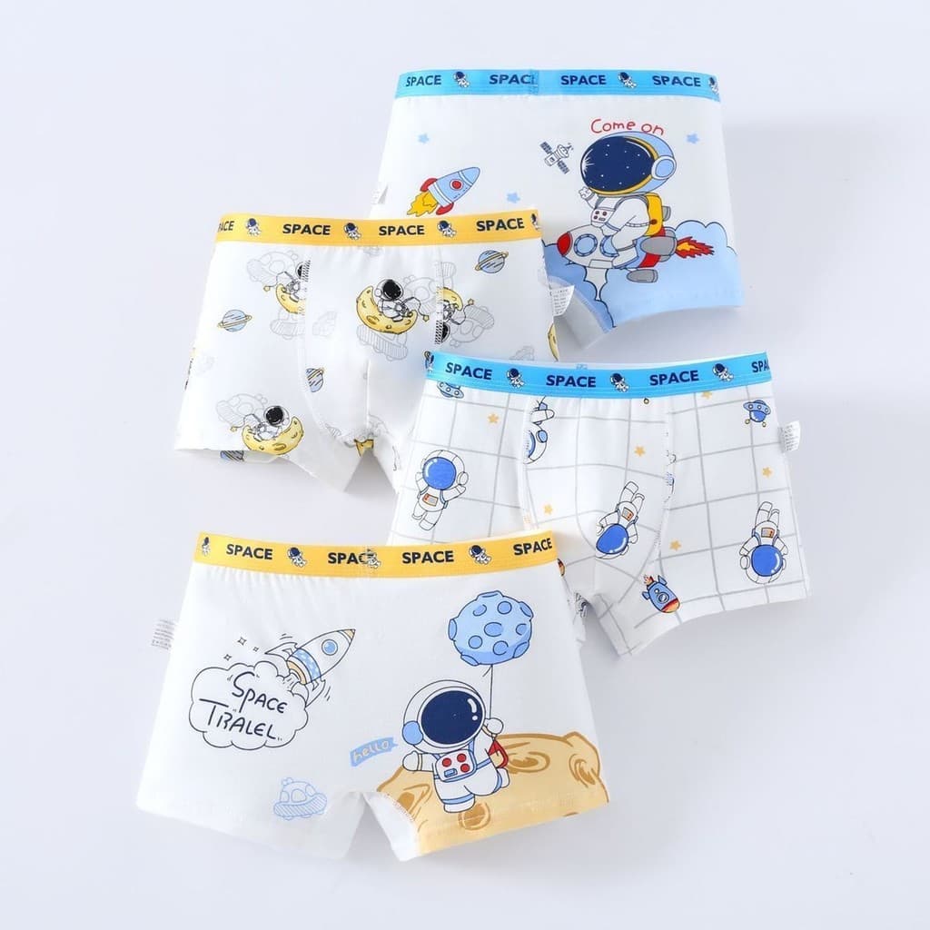 Meninos roupa interior do bebê astronauta dos desenhos animados meninos quatro cantos médio grande crianças meninos roup