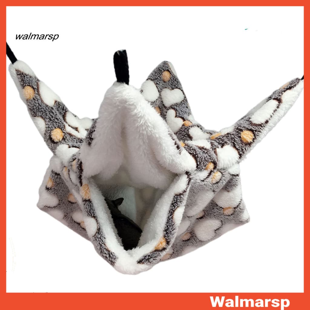 [WMP] Pet Sugar Glider Hamster Rede De Camada Dupla Pendurado Saco De Dormir De Esquilo