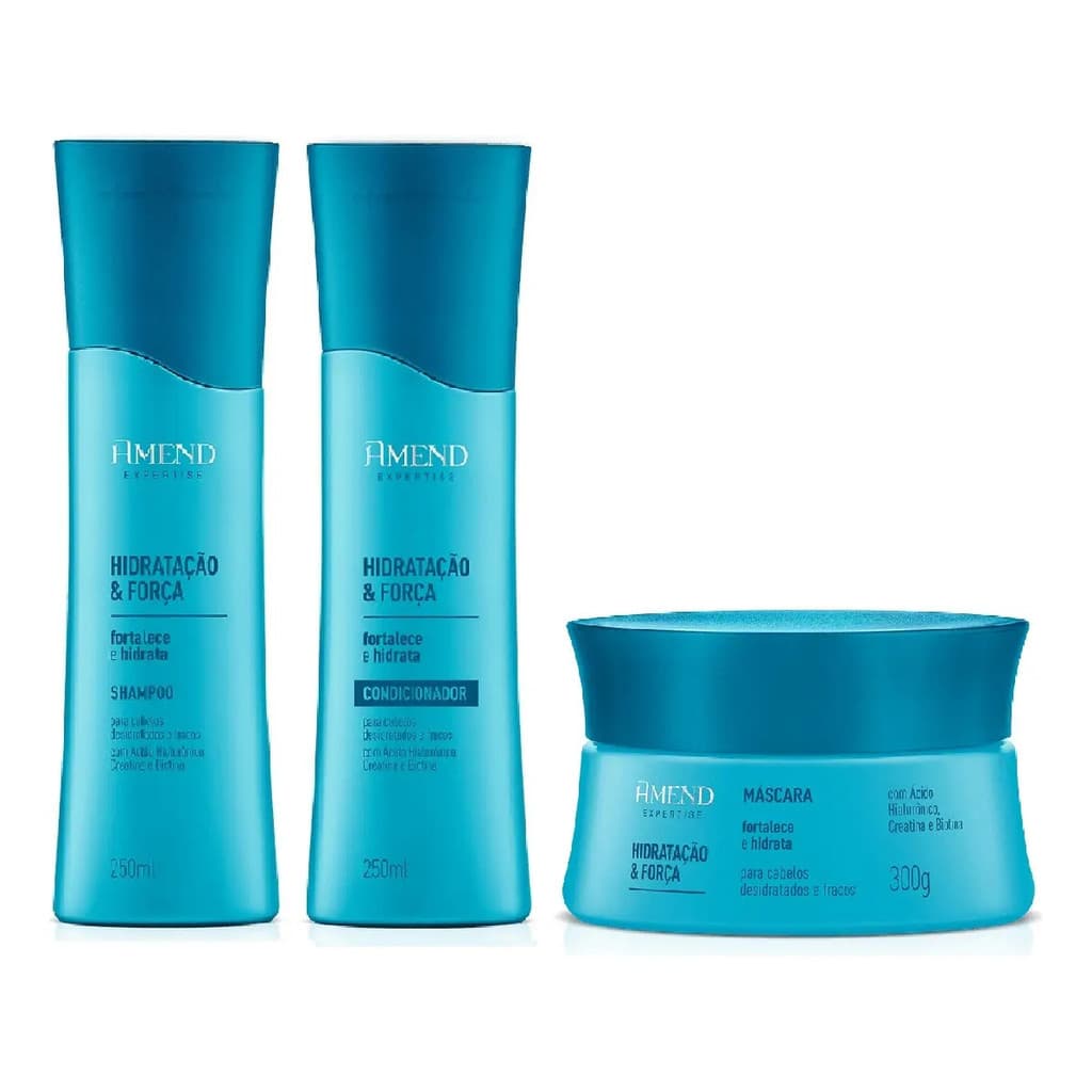 Amend Hidratação & Força Kit Shampoo+condicionador+máscara
