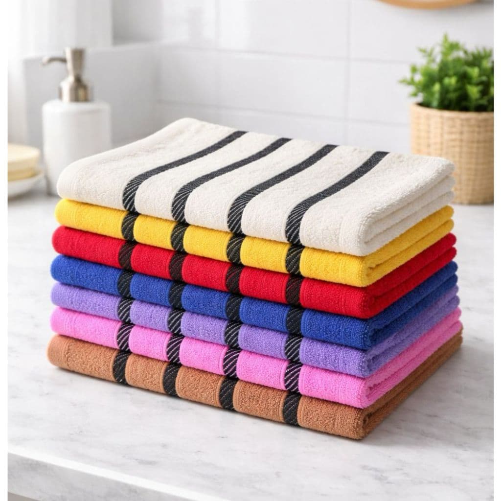 Kit 6 Toalhas Dubai Banho Banhão 100% algodão Ótima absorção 1120x60cm