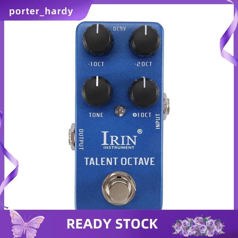 - 19 Talent Oitava Pedal De Efeito De Guitarra 3 Efeitos Sonoros Separados Pedais True Bypass Acessórios
