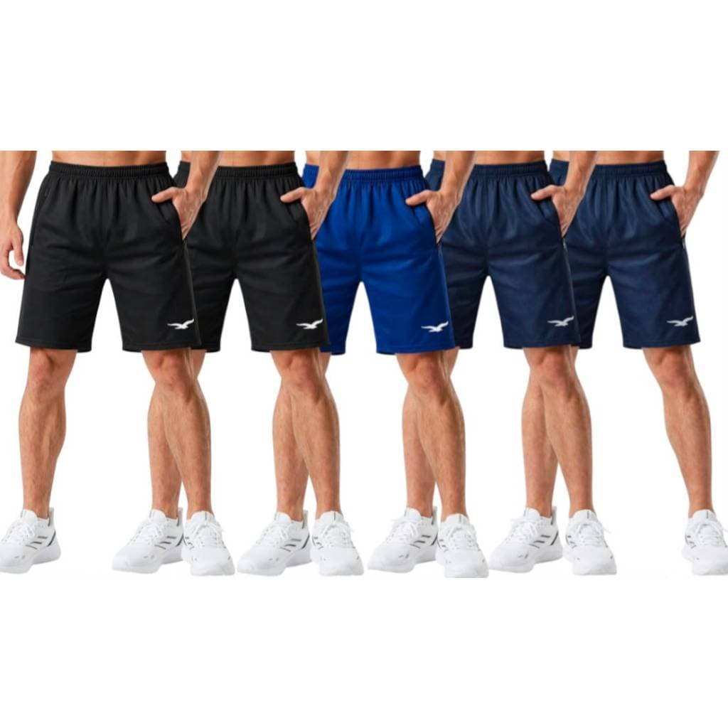 Kit 5 Bermudas Masculina Chimpa Shorts Esportivo para Academia Corrida Casual