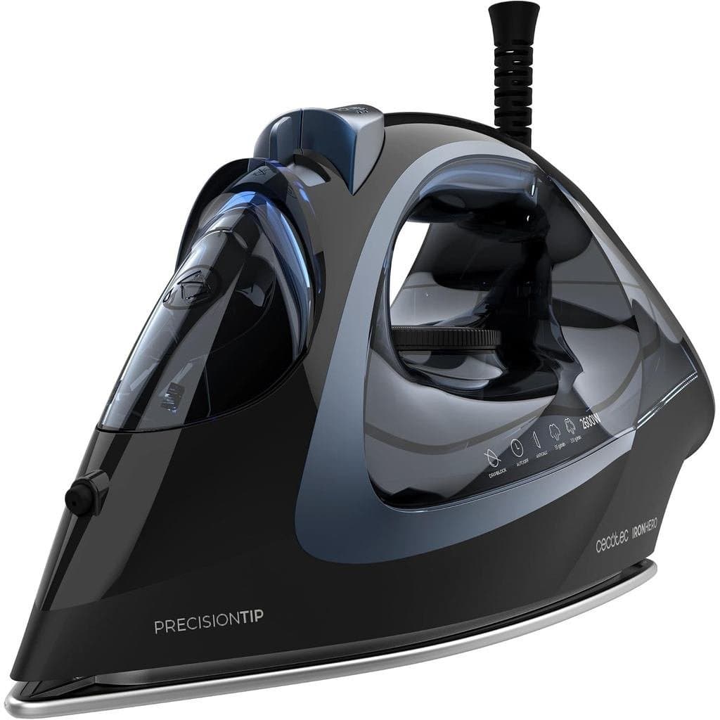 Ferro de passar roupa Cecotec IronHero H-2600. Potência de 2600 W, Vapor Contínuo de 60 g/min, Jato de Vapor de 210 g/mi