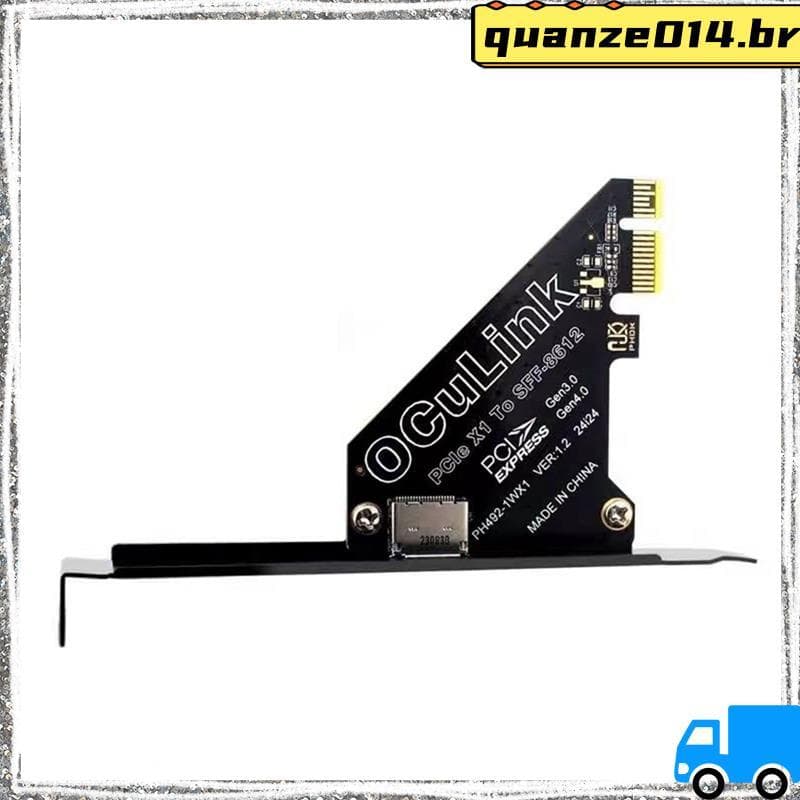 Placa De Expansão PCIe 4.0 X1 Para Oculink SFF8611/8612 SFF-8639 U . 2 SSD Gráfica Externa Win/Linux