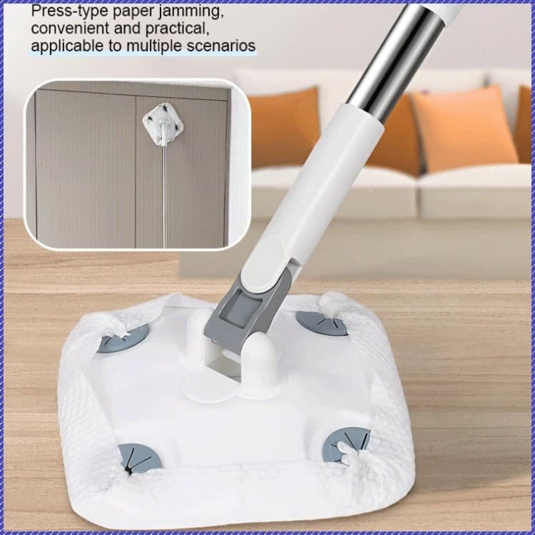 【Sem Mãos】JC Mop Retrátil Sem Mãos Para Uso Doméstico/Mop Giratório/Mop Preguiçoso/Limpeza De Chão
