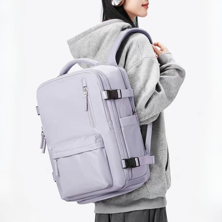 Mochila Mascolina Feminina Leve De Viagem Multifuncional À Prova Dágua Para Notebook Grande Capacidade