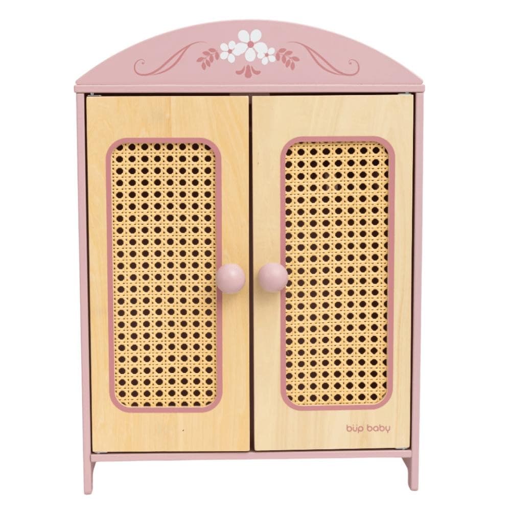 Brinquedo De Madeira Guarda-Roupa De Boneca Com Palha Büp Baby