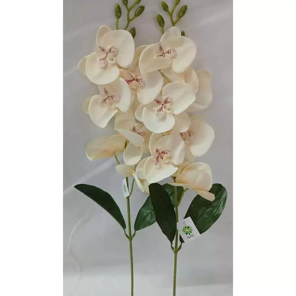 FLOR ORQUÍDEA 60CM COM FOLHA MY8938m