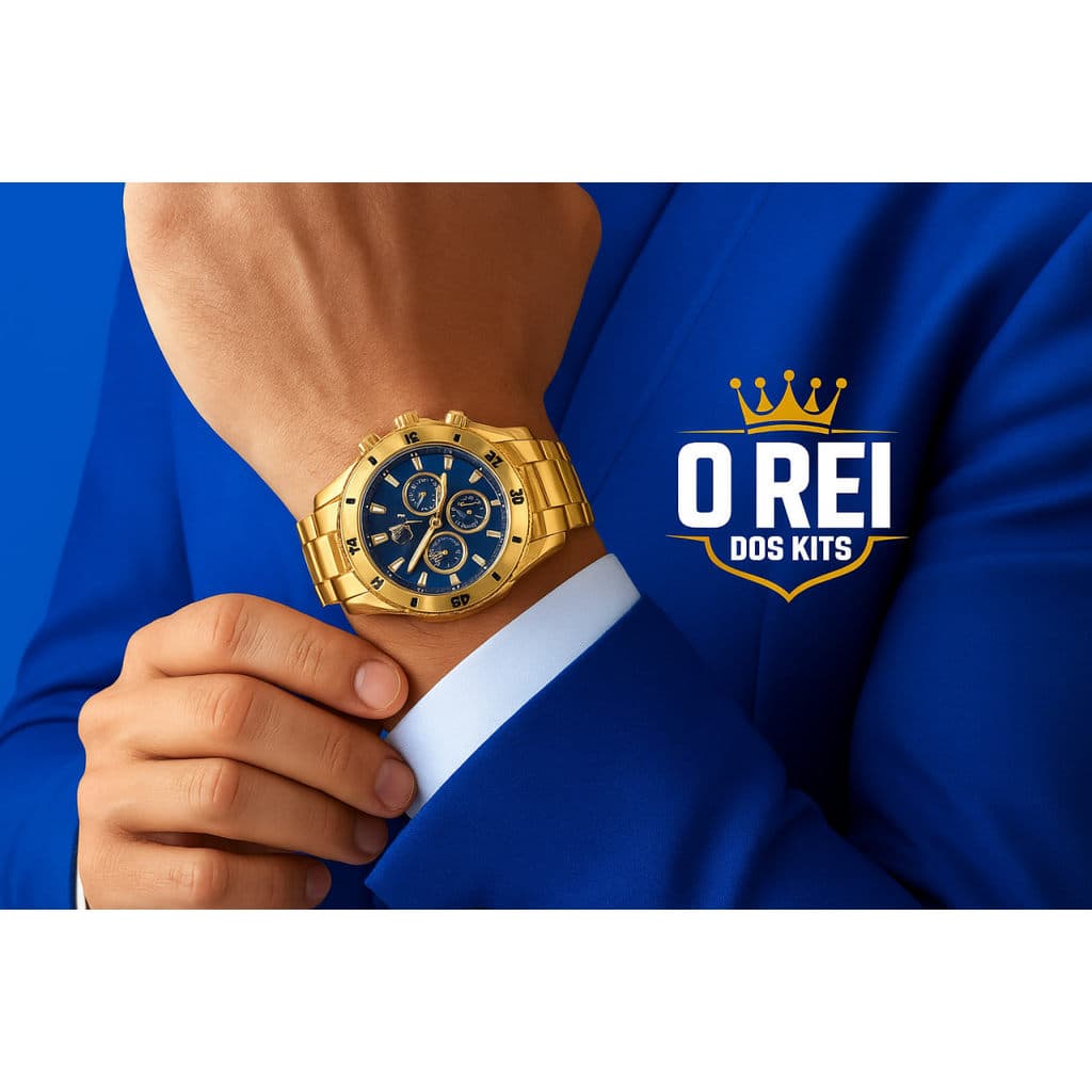 Relogio Dourado de Ouro ou  Prata Aço Inox voce escolhe a cor + Envio Hoje