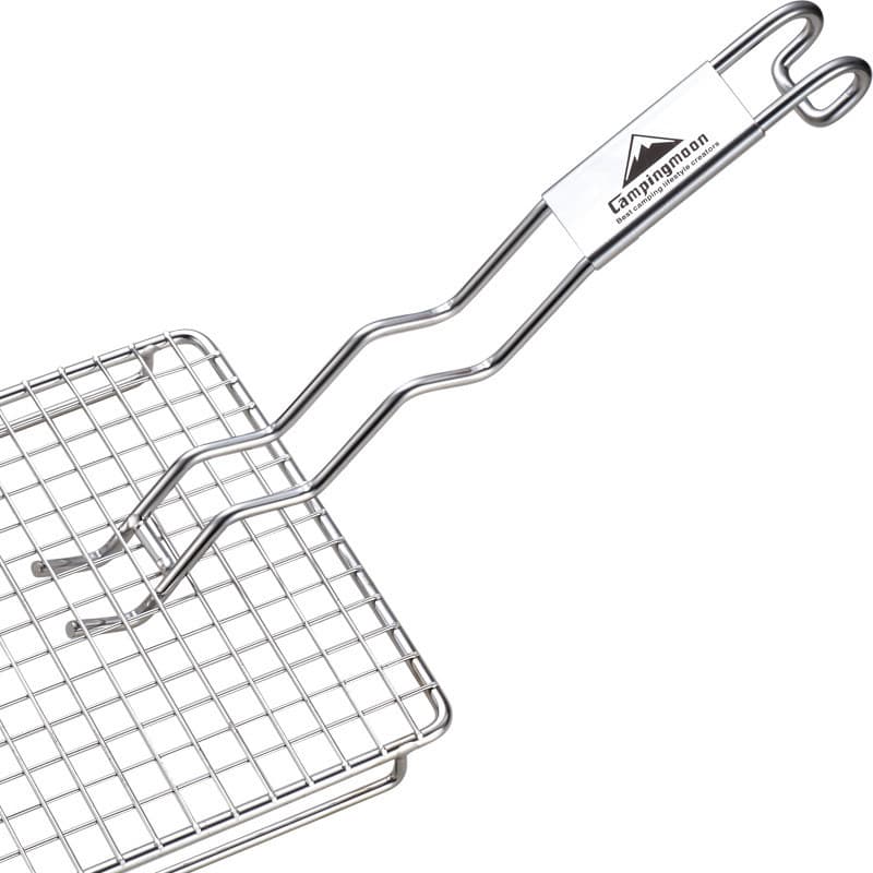 Coman garfo de aço inoxidável coreano churrasco net churrasco especial colheita Grill net clipe isolamento térmico ao ar