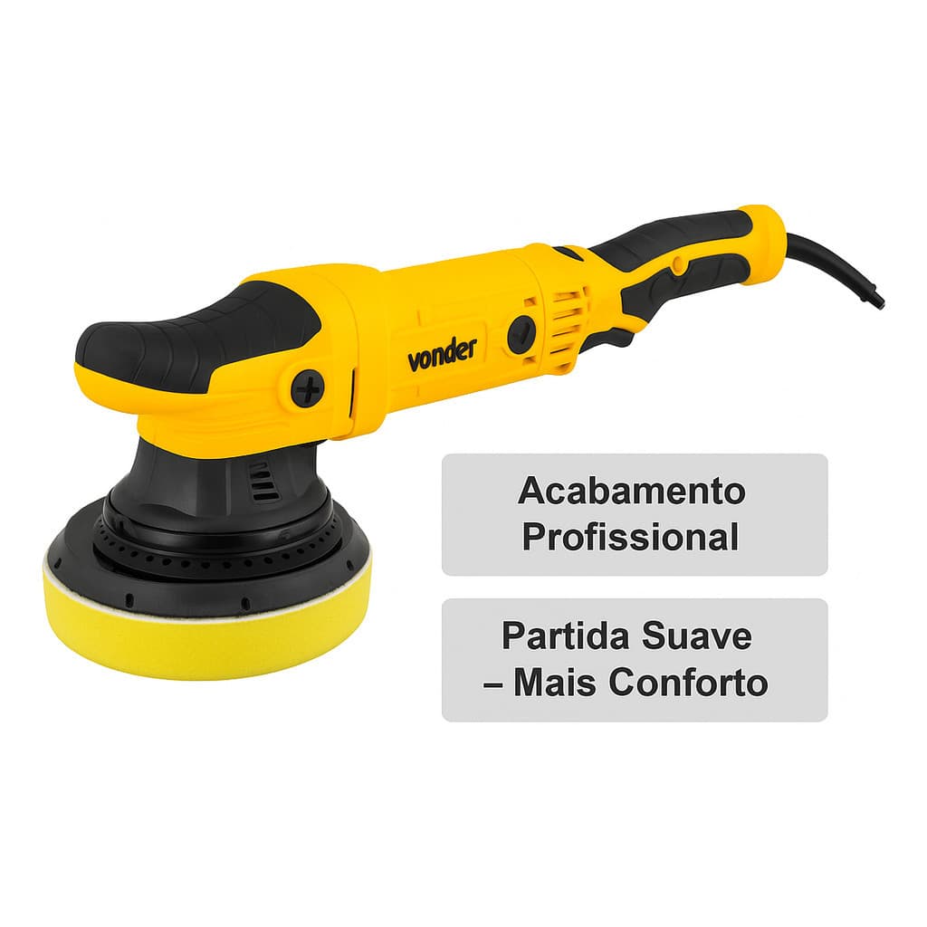 Politriz Automotiva Roto-orbital 6" 900 W Profissional - Vonder