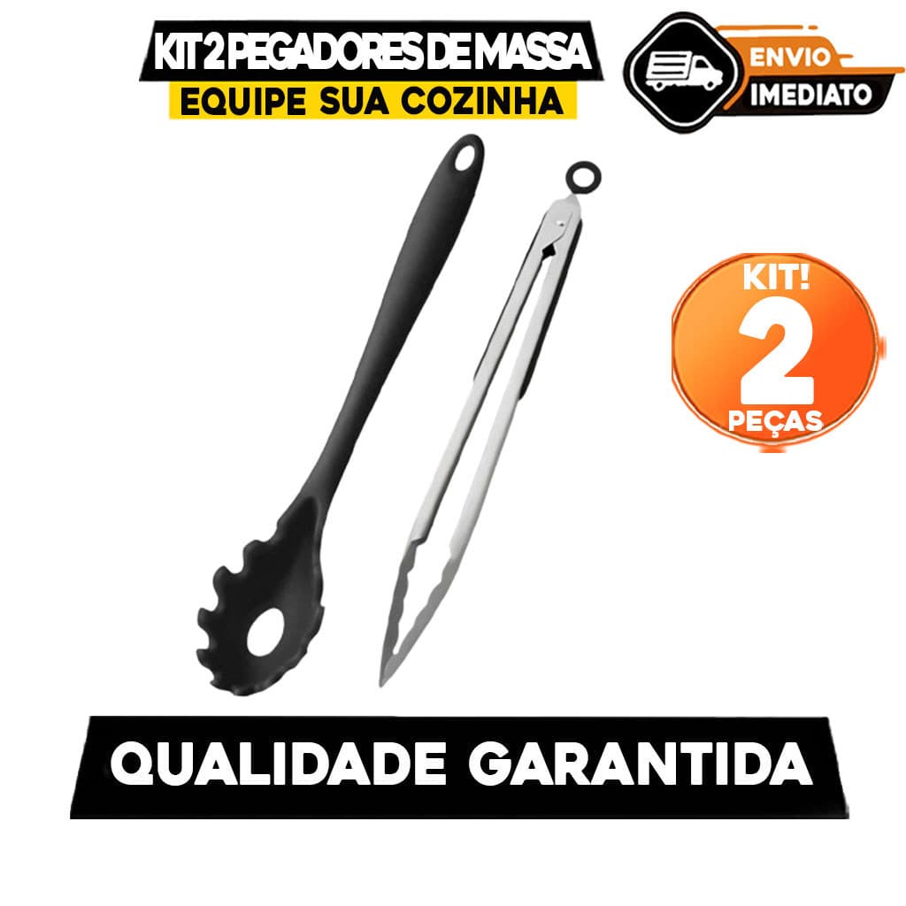 Kit Pegador De Macarrão Pegador De Silicone E Inox E Pegador De Silicone Macarrão Massas Utensilio De SIlicone