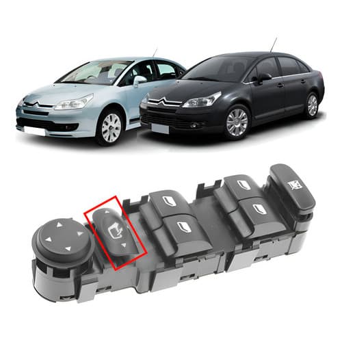 Central Comando Botão Vidro Eletrico Citroen C4 Hatch 6554ha