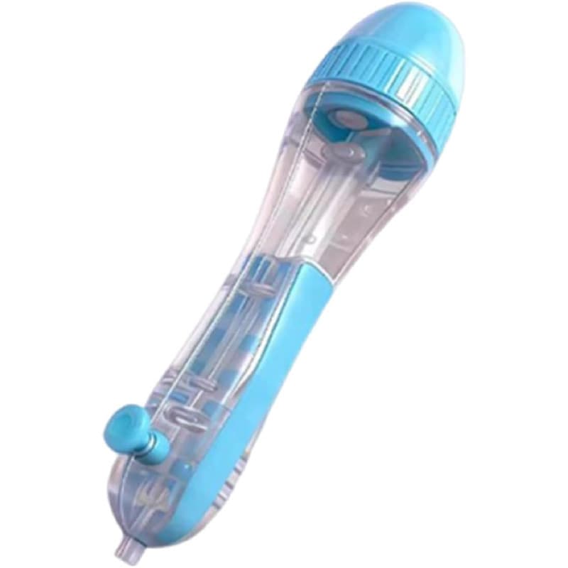 Caneta de miçangas de 2,6 mm, ferramenta dispensadora de miçangas transparente de grande capacidade, caneta de miçangas
