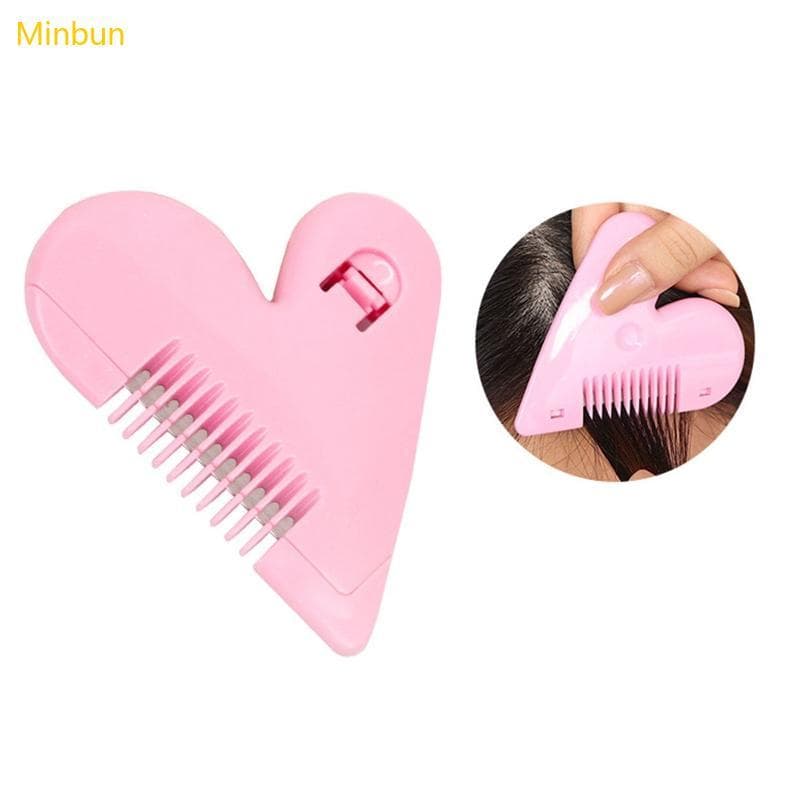 Minbun Bangs Hair Trimmer Guia Removedor Pêlos Para Navalha Pente Corte Cabelo