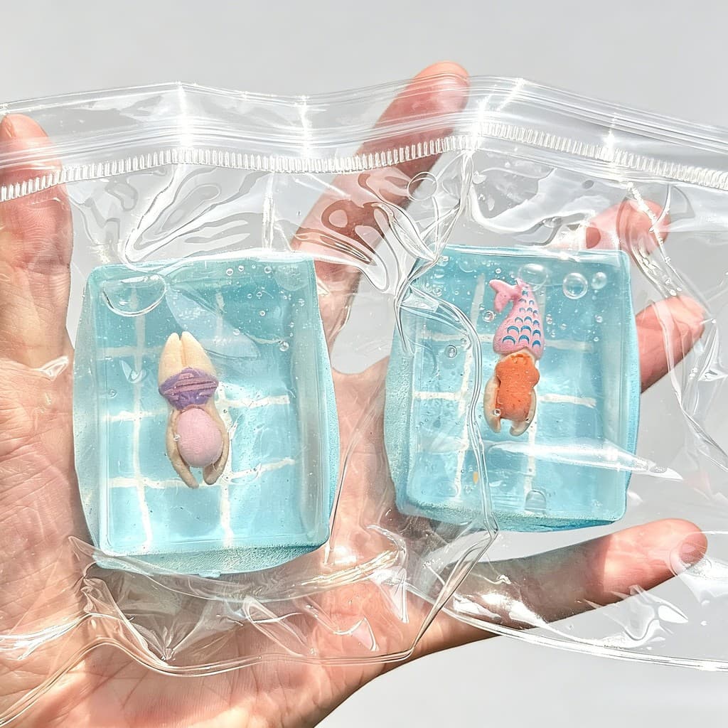Estoque pronto transfronteiriço oceano piscina festa pitada cubo de música brinquedos criativos venda quente Maltose des