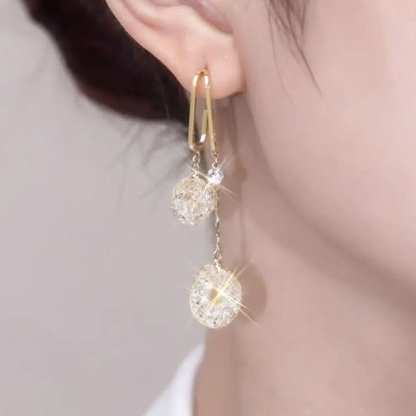 | kit brinco aço inoxidável | 【cartelas de brincos feminino】 ❆925 agulha de prata diamante-cravejado Metal oco círculo b