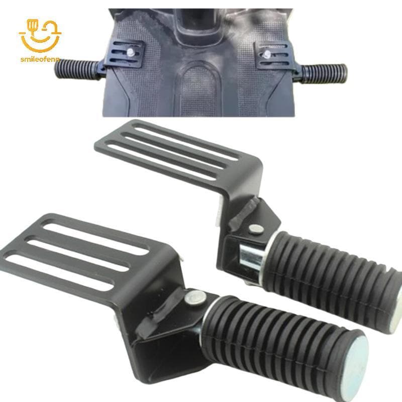 smileofenn 2 Pçs Apoio Para Os Pés Dianteiro Confortável Pedais De Cruzeiro De Rua Dobrável Metal Motocicleta Pé Pegs Bi