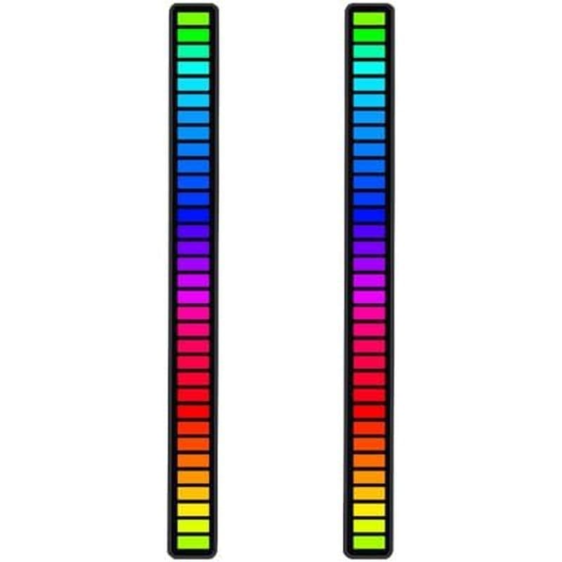 Luz Ambiente Para Carro Com Ritmo Musical Ativado Por Som RGB-Faixa De LED Atmosfera De Jogos Ou Festas Pulsante Sensíve