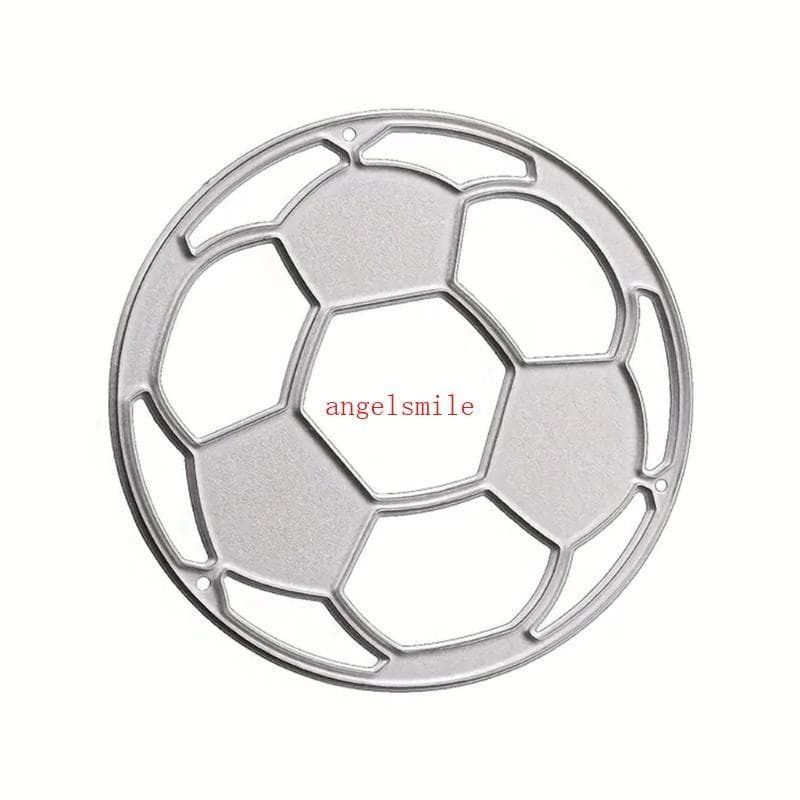 Futebol Forma Corte Scrapbooking Morrer Modelos Aço Carbono Para Cartão Fazendo Al