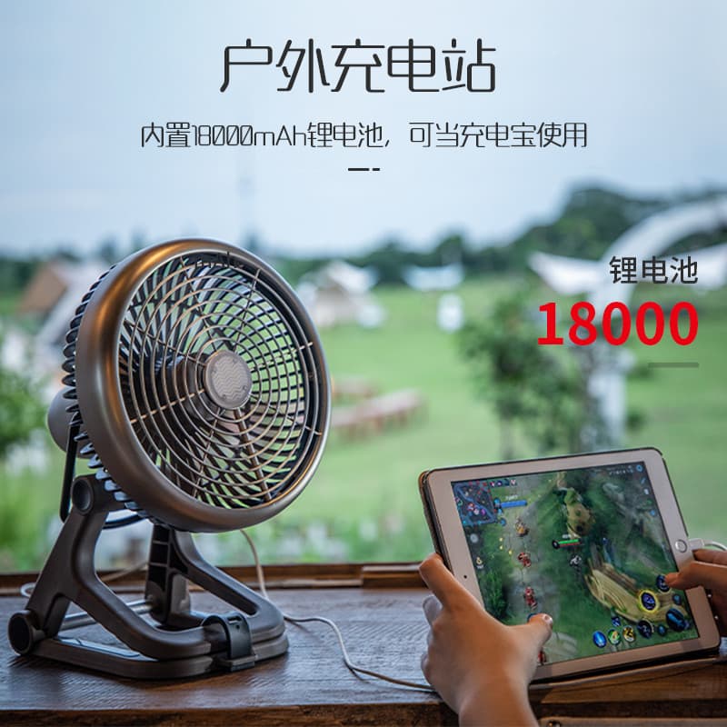 Sanix ventilador de acampamento ao ar livre luz piquenique portátil grande capacidade recarregável tenda luz iluminação