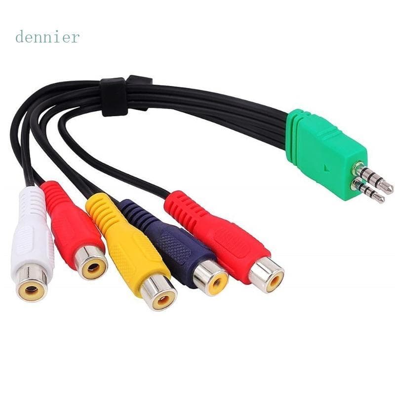 Substituição Den Para Adaptador Componente TV BN39-01154 3 5mm 2 5RCA