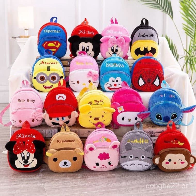 Bolsa de Pelúcia Disney Hello Kitty para Bebê / Jardim de Infância / Escola 1RTF