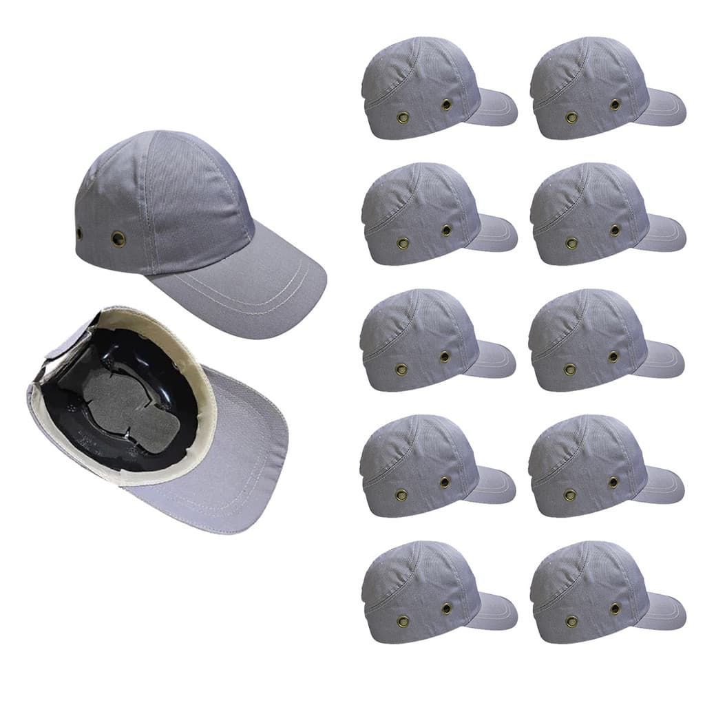 Bone com Capacete EPI Kit 10 Uni Obra Seguranca do Trabalho Casquete Reparo Construcao Oficina Conserto Protecao