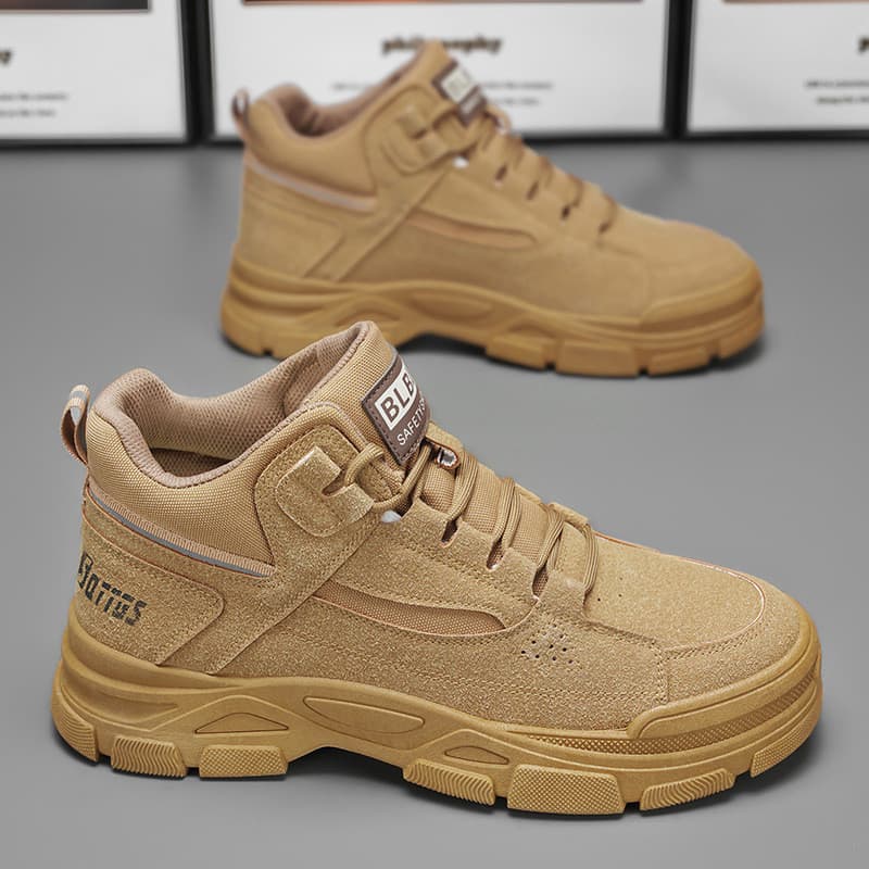 2026 Sapatos Masculinos Novo Estilo Respirável Botas Martin de Cano Alto Masculino All-Match Antiderrapante Resistente a