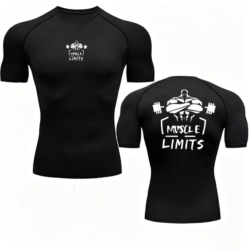 Camiseta Esportiva Masculina Com Gola Redonda E Tecido Respirável Para Treinamento Elástico , Corrida , Ciclismo , Fitne