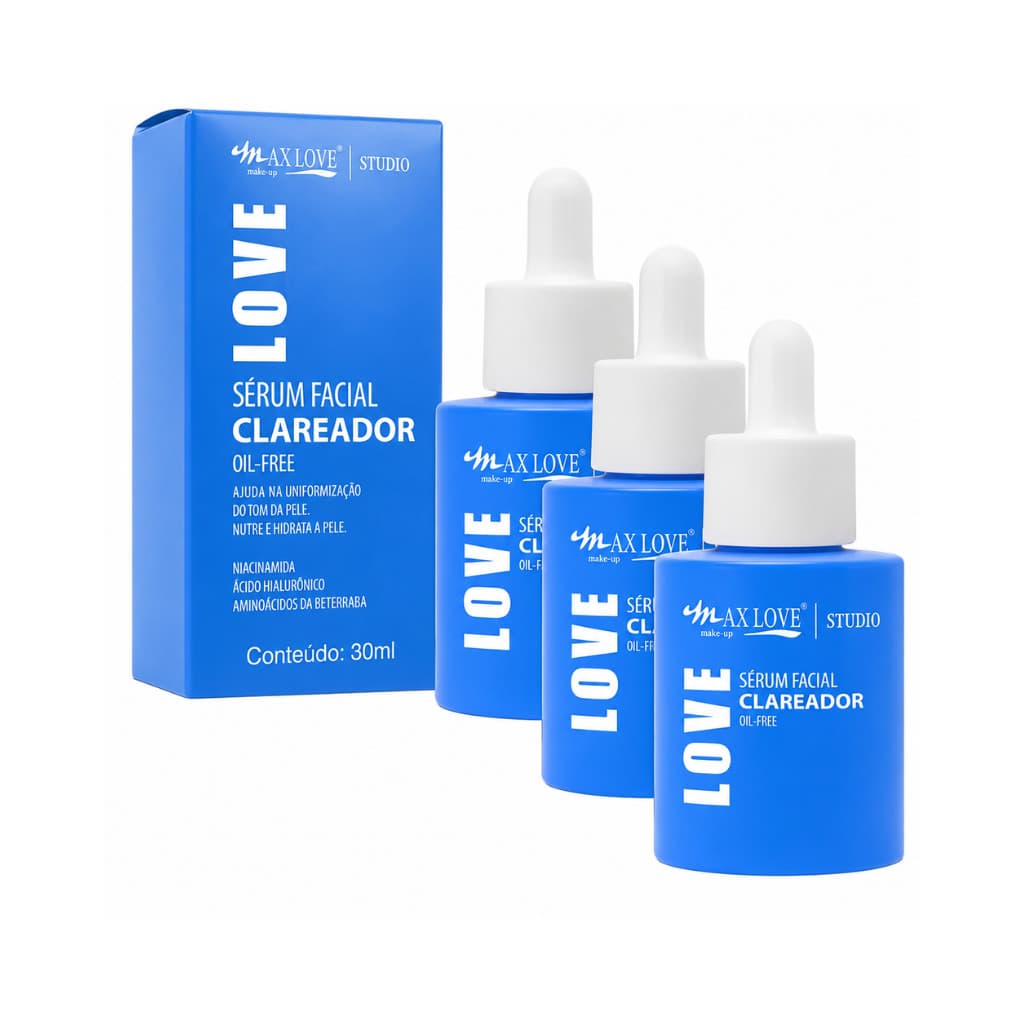 SERUM FACIAL CLAREADOR OIL-FREE MAX LOVE  UNIDADE COD.1037