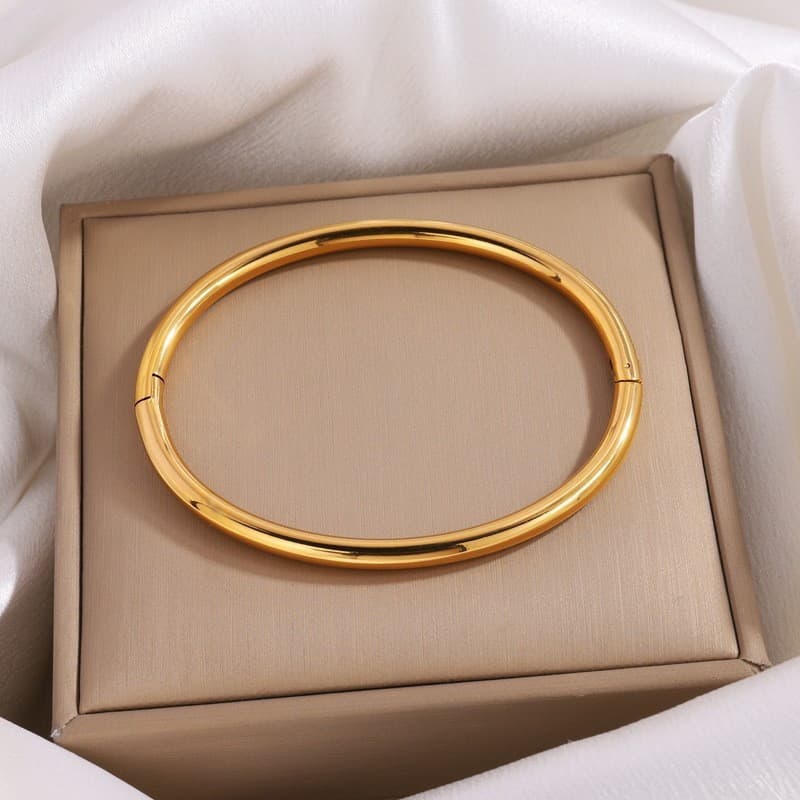Pulseira de Aço Titânio Simples Redonda de Aço Inoxidável Estilo Simples e Elegante de Alta Qualidade Adequada para Mu X