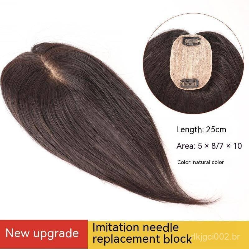 Cabelo Liso Base De Seda Topper Remy Peças De Humano Para Mulheres Natural Color Toupee Hair Women 100 %