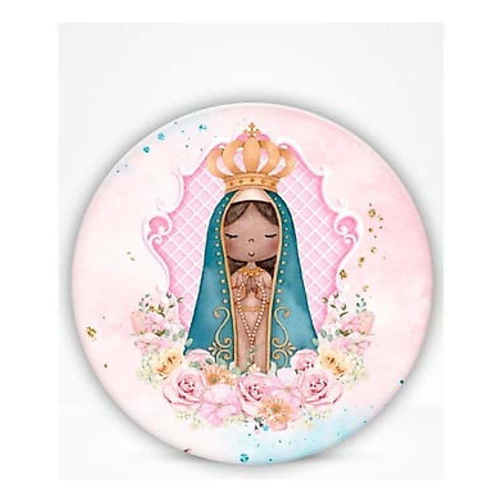 Capa Veste Fácil Festa Painel Mini Mesa Nossa Senhora Decoração Floral Infantil Tema