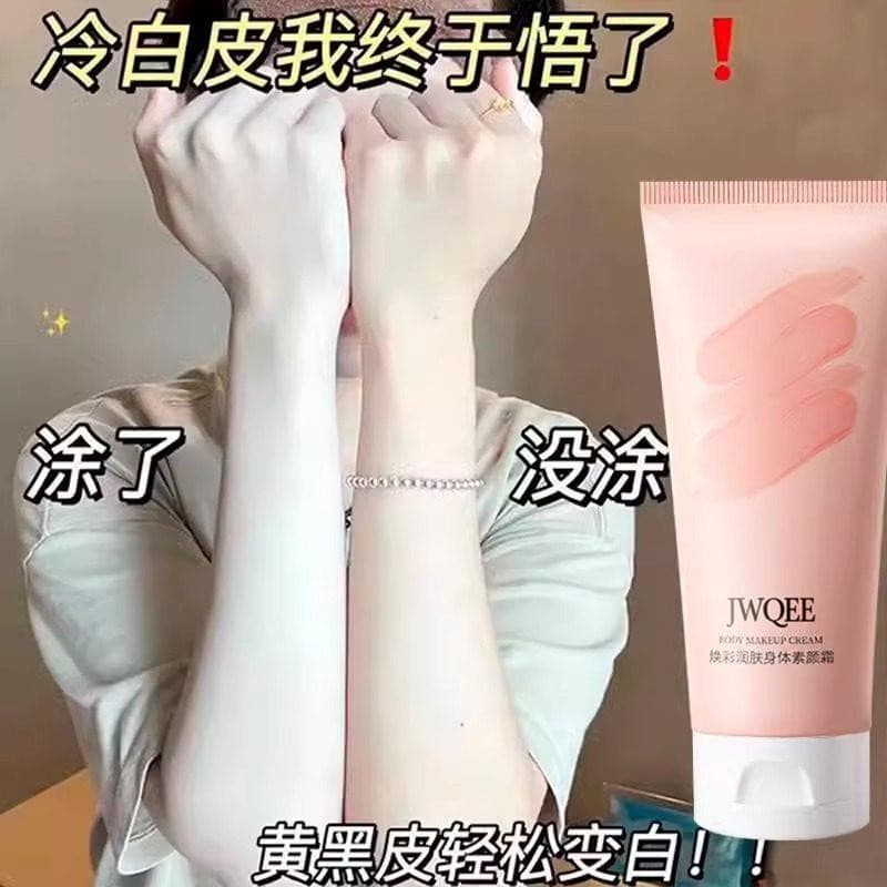 Creme de maquiagem corporal para festa de estudante, rosto, pescoço, beleza branca, corpo inteiro, Natural, ilumina o to