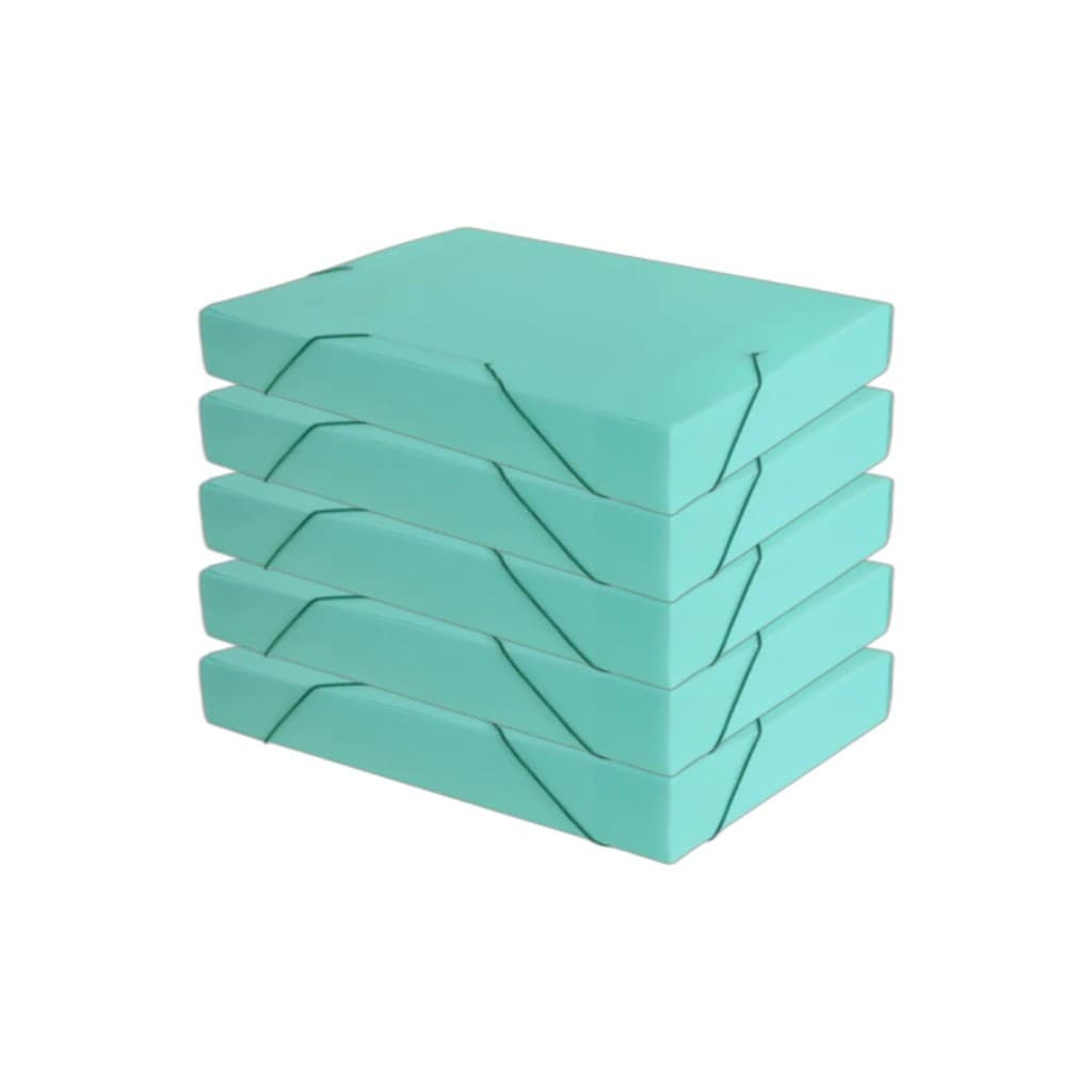 Pasta Aba Elastica Lombo 40mm Oficio Verde Pastel ACP 10und