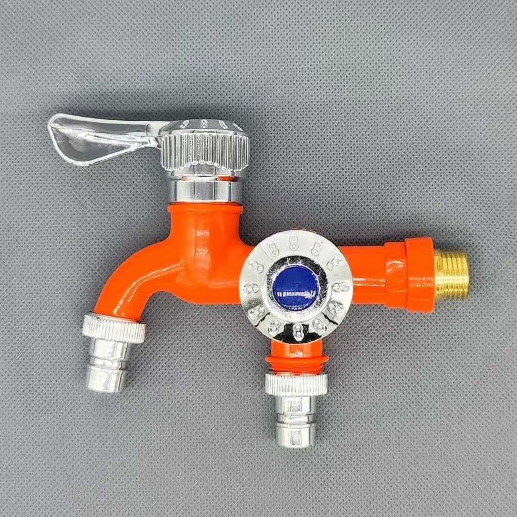 Torneira para máquina de lavar, 4 pontos, um em dois, cor multifuncional, nova torneira estendida de plástico