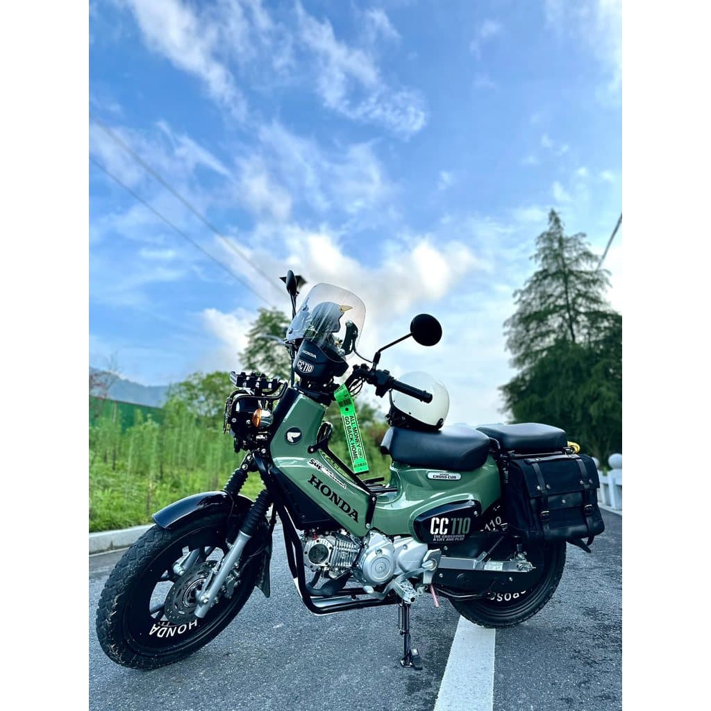 Retro Honda jovem Animal motocicleta bolsa de lona passagem à prova dwaterproof água saco lateral da motocicleta na moda
