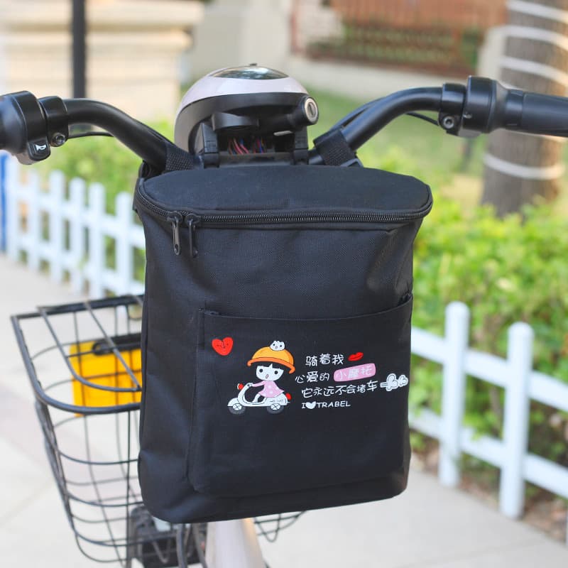 Bolsa para veículo elétrico, grande capacidade, à prova d'água, bateria, bicicleta, frente, capa de chuva, carregador, a