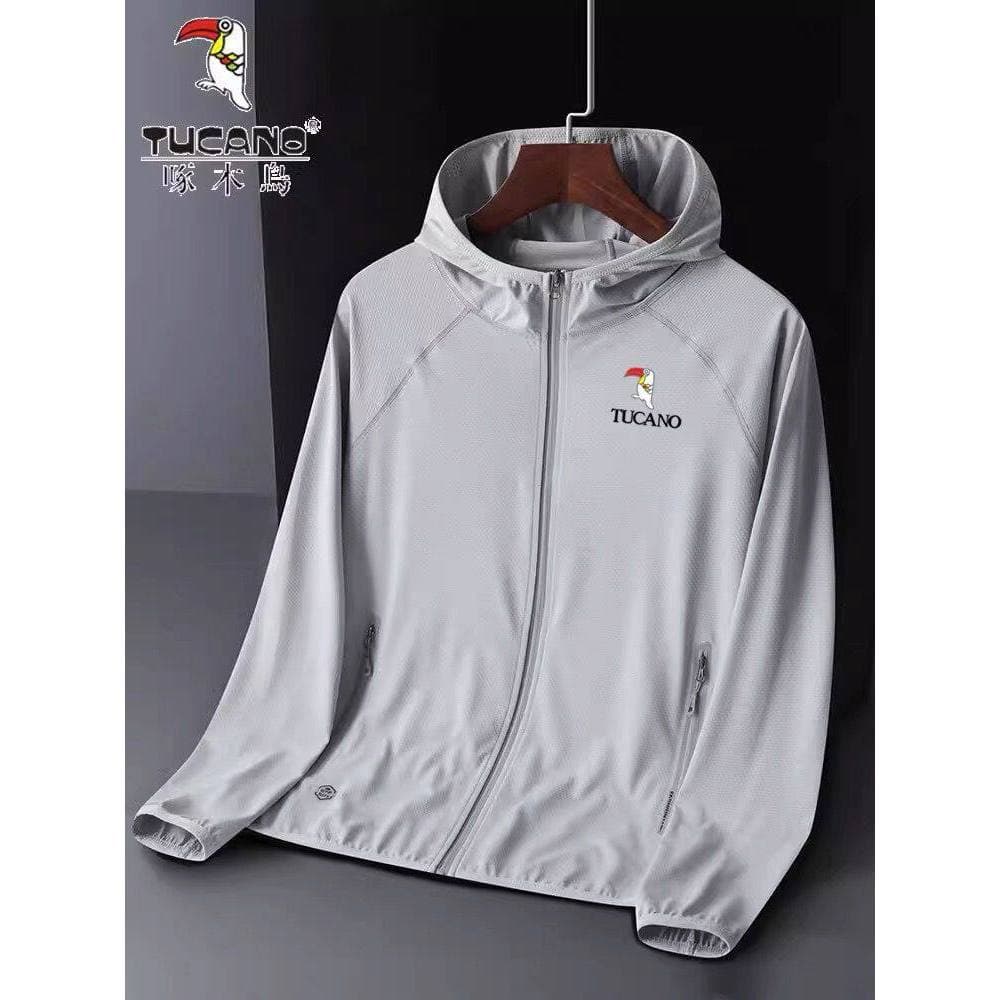 Woodpecker gelo seda protetor solar roupas das mulheres dos homens verão Anti-ultravioleta respirável jaqueta fina pesca