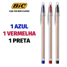 Caneta BIC Cristal Esferográfica Ponta Fina 0.8 mm