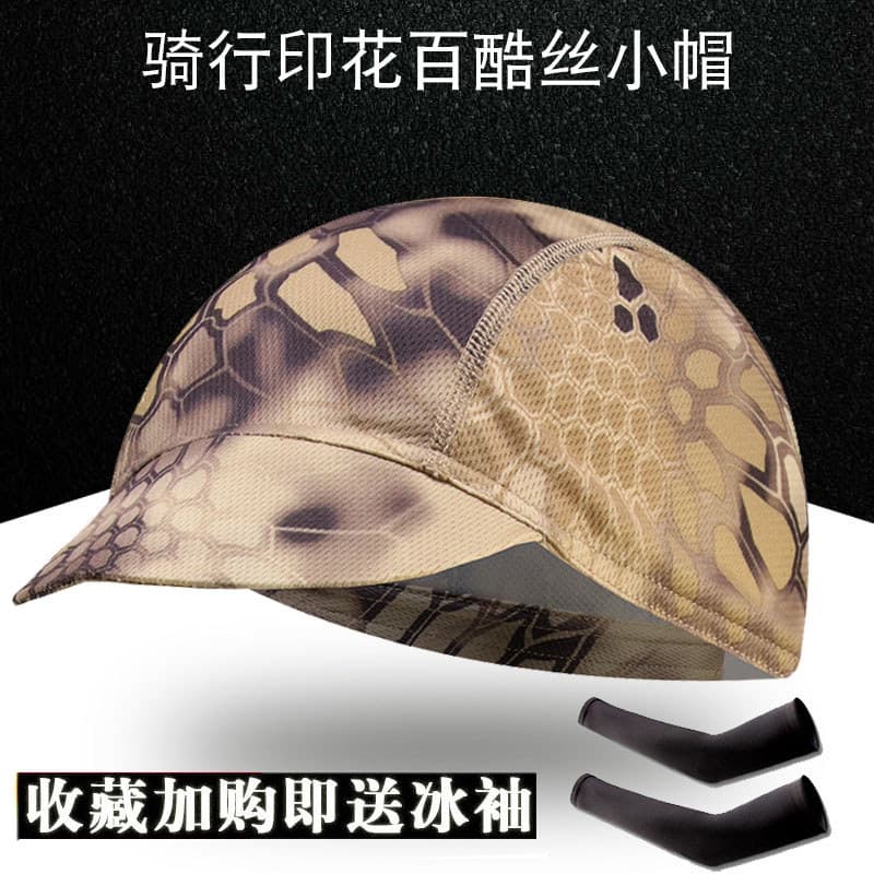 Lenço de bicicleta masculino feminino ciclismo chapéu capacete com borda forro protetor solar chapelaria seda gelo secag