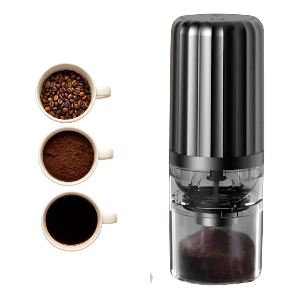 Moedor De Café Elétrico Portátil Usb Bivolt Recarregável