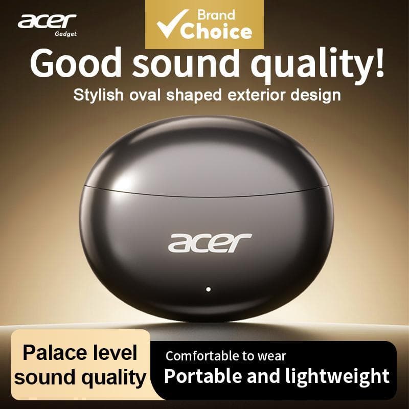 Acer OHR627 Fones De Ouvido Sem Fio In-Ear TWS Bluetooth De Áudio De Alta Fidelidade Tipo-C Carregamento Para Música Uso
