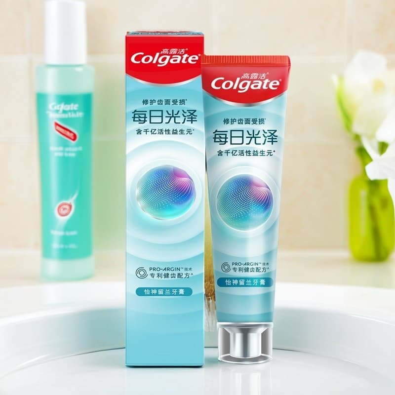 Colgate Colgate Daily Gloss Pasta de dente Big Stick Family Pack 160g Yishen Pasta de dente rejuvenescedora de ervas e r