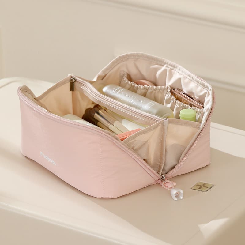 Saco cosmético feminino 2025 novo estilo ins High-End feminino simples viagem de negócios armazenamento portátil grande