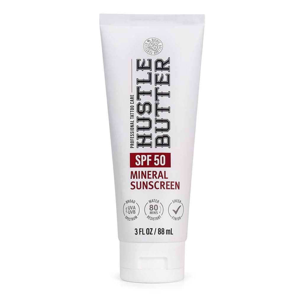 Protetor Solar para Tatuagens Hustle Butter - Loção Protetora Solar para Tatuagens - Proteção contra o Desbotamento, FPS