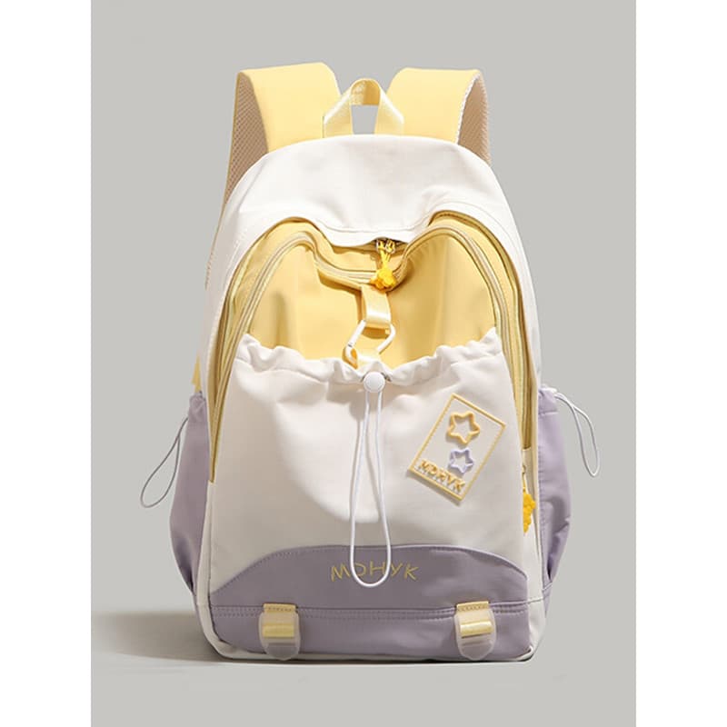 Mochila de estudante de grande capacidade leve estudante do ensino médio mochila All-Match estudante do ensino médio F