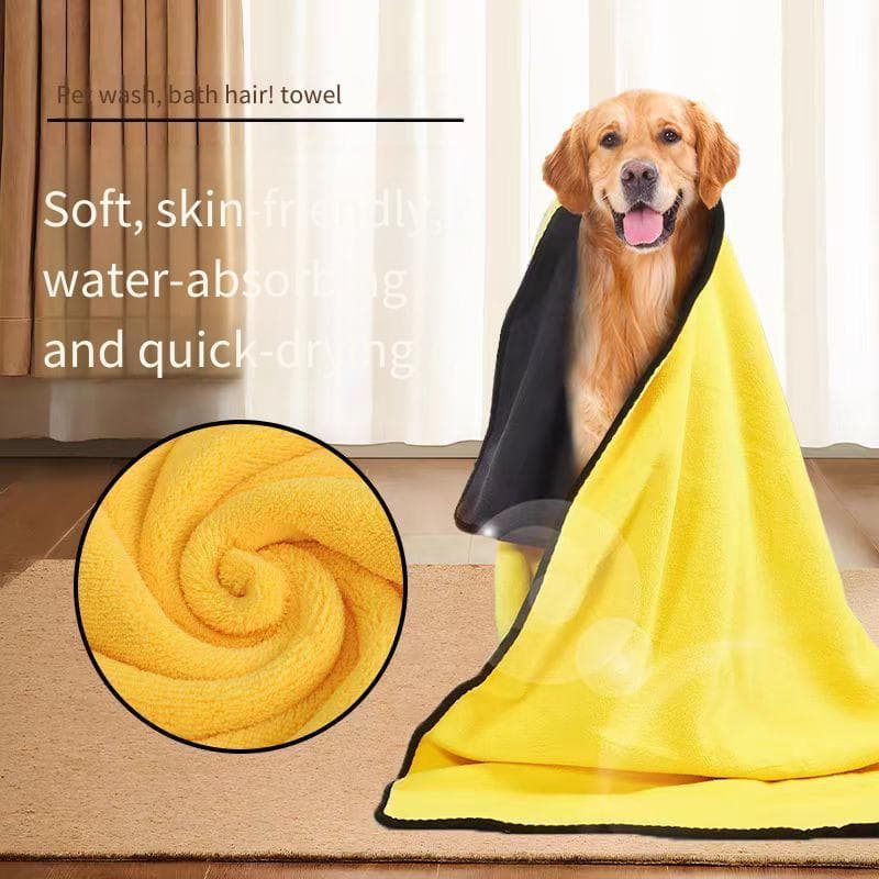 3-Pacote Toalhas Para Animais De Estimação De Secagem Rápida Coral Velo De Banho Engrossados Cães E Gatos Produtos De Cu